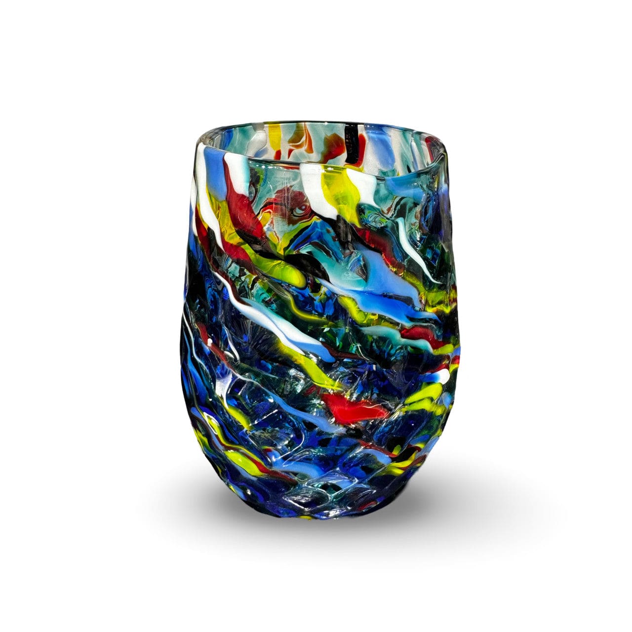 Joy Stember Smash Glasses Rainbow Hand Blown Wedding Smash Glass by Joy Stember - (Choice of Color)