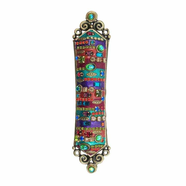 Michal Golan Mezuzahs Multi-Bright Mezuzah by Michal Golan