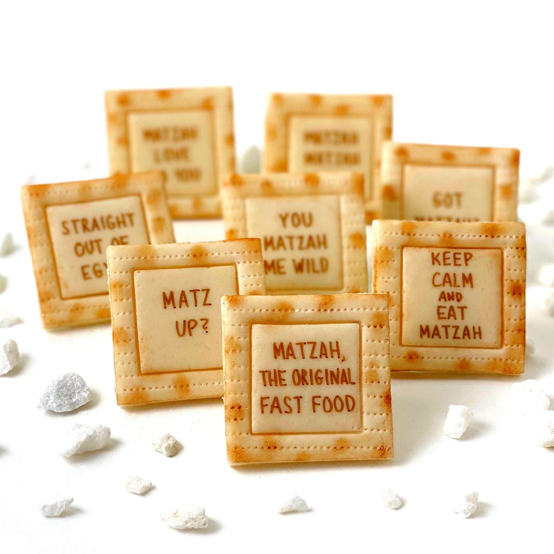 Marzipops Food Marzipan Matzah Conversation Tiles