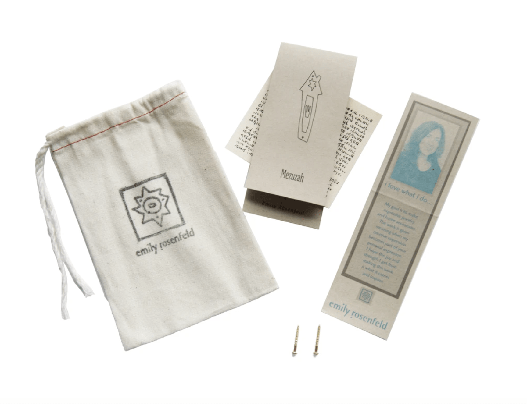 Emily Rosenfeld Mezuzahs Songbird Mezuzah By Emily Rosenfeld