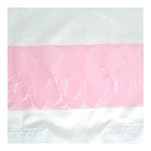 Zion Tallis Tallises White and Pink Paisley Tallis - 13" x 64"
